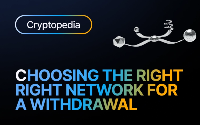 Choosing the right network for a crypto withdrawal